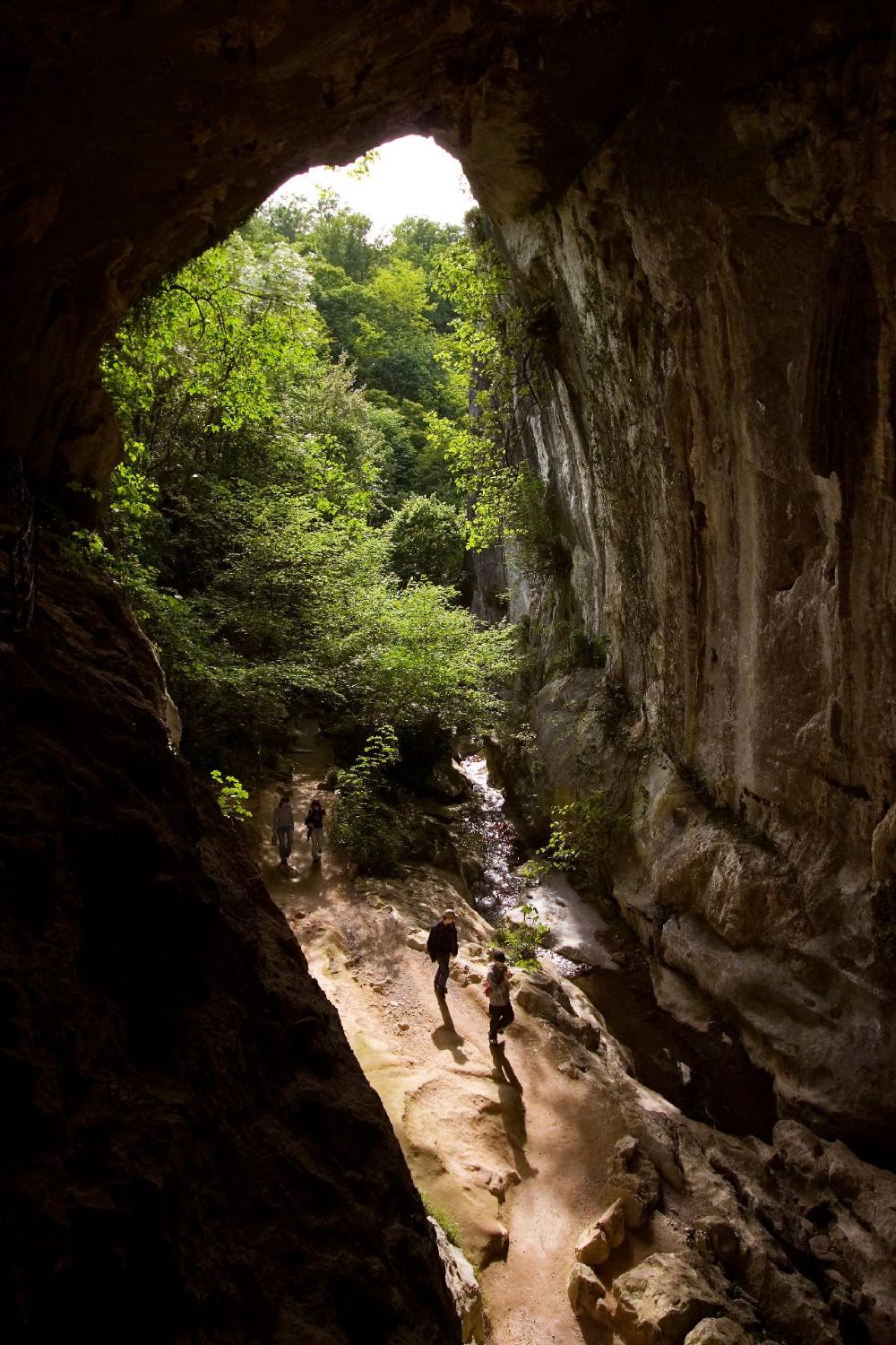 Orabidea River as it passes through the Cave of Zugarramurdi